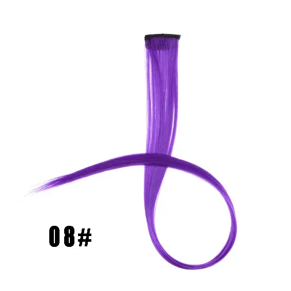 Color: T4/27/30, Stretched Length: 22inches - 22" Long 37 Colors Synthetic Straight Hairpieces Hair Extensions Anti-flaming Clip In One Piece Synthetic Hair Extension
