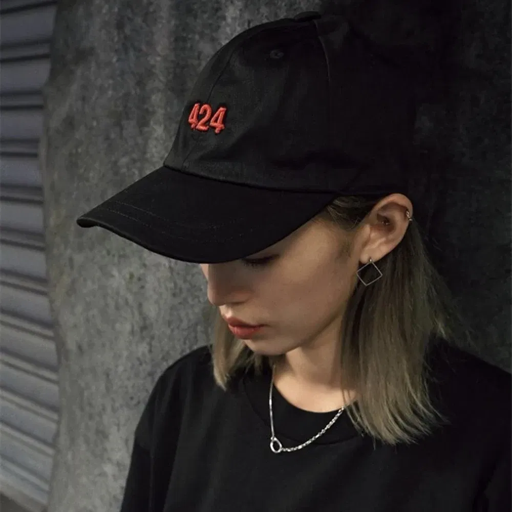 Frog drift Streetwear Summer Embroidery 424 FourtwoFour Sun Adjustable Casual Fashion Black Baseball cap hat for men