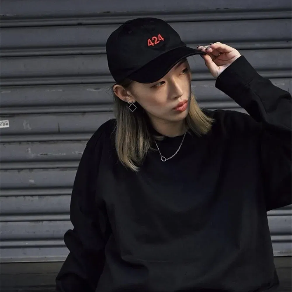 Frog drift Streetwear Summer Embroidery 424 FourtwoFour Sun Adjustable Casual Fashion Black Baseball cap hat for men
