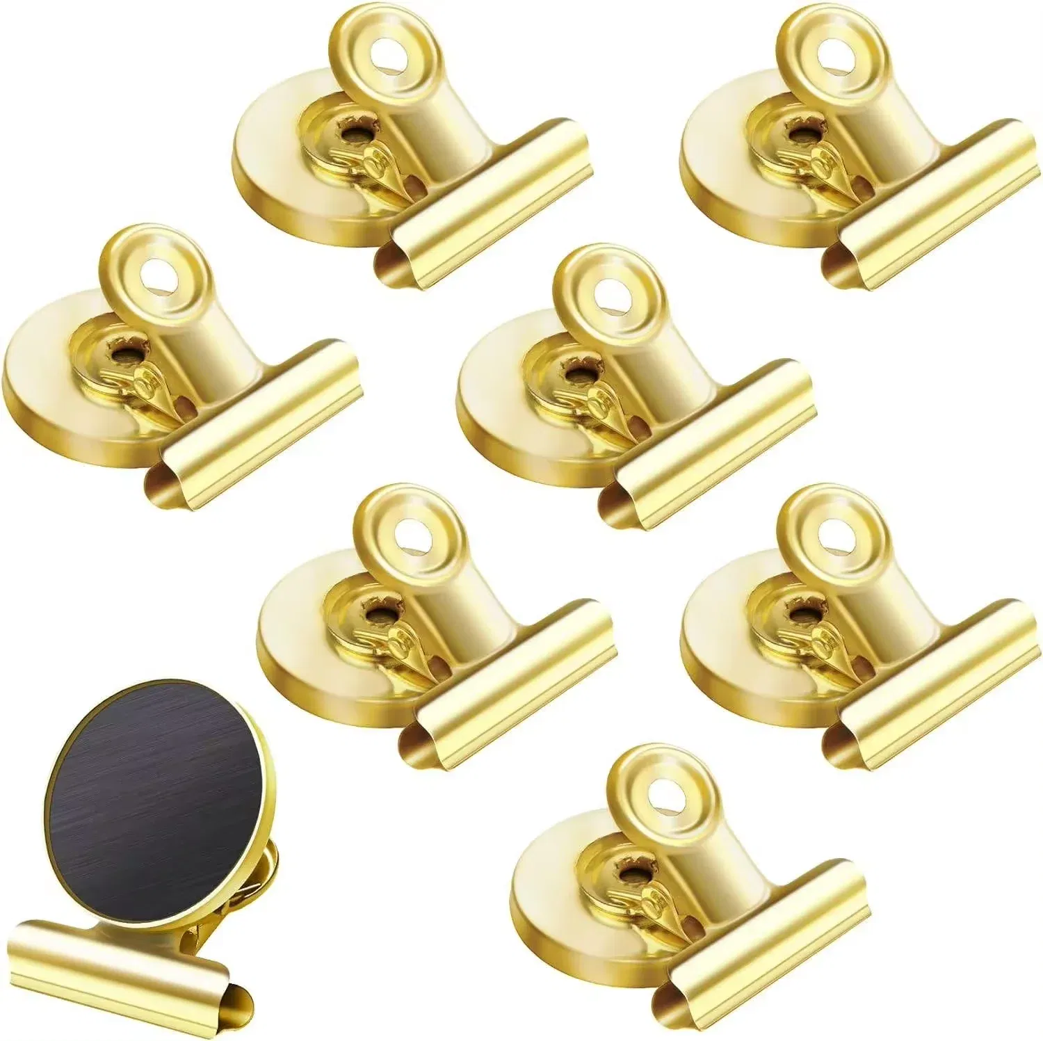 Color: light green - Strong Magnets Magnetic Clips Bulldog Clips Heavy Duty Magnetic Clips Perfect for Whiteboard Magnets Photo Displays Home