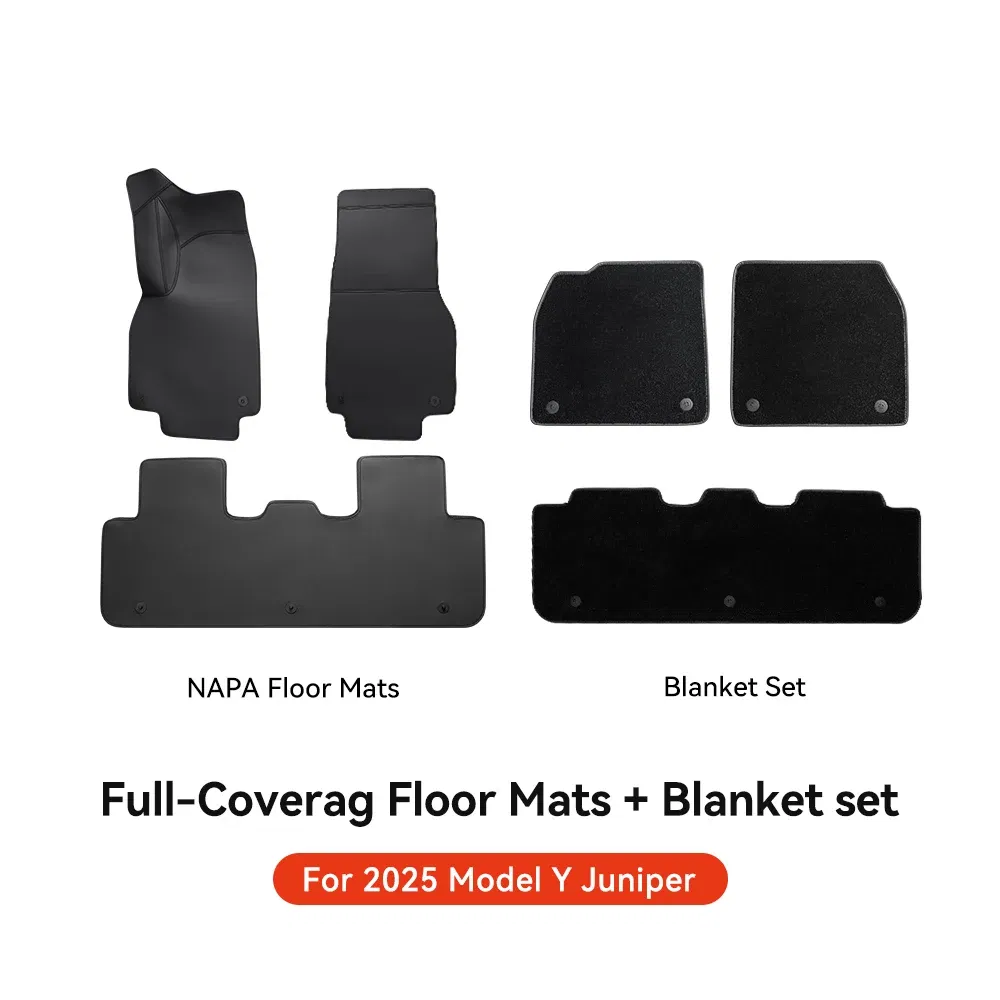 Color Name: WHITE, Ships From: CHINA - YZ For Tesla Model Y Juniper 2025 New Leather Trunk Mats Fully Surrounded Waterproof Non-Slip Liner Custom Floor Mat Accessories