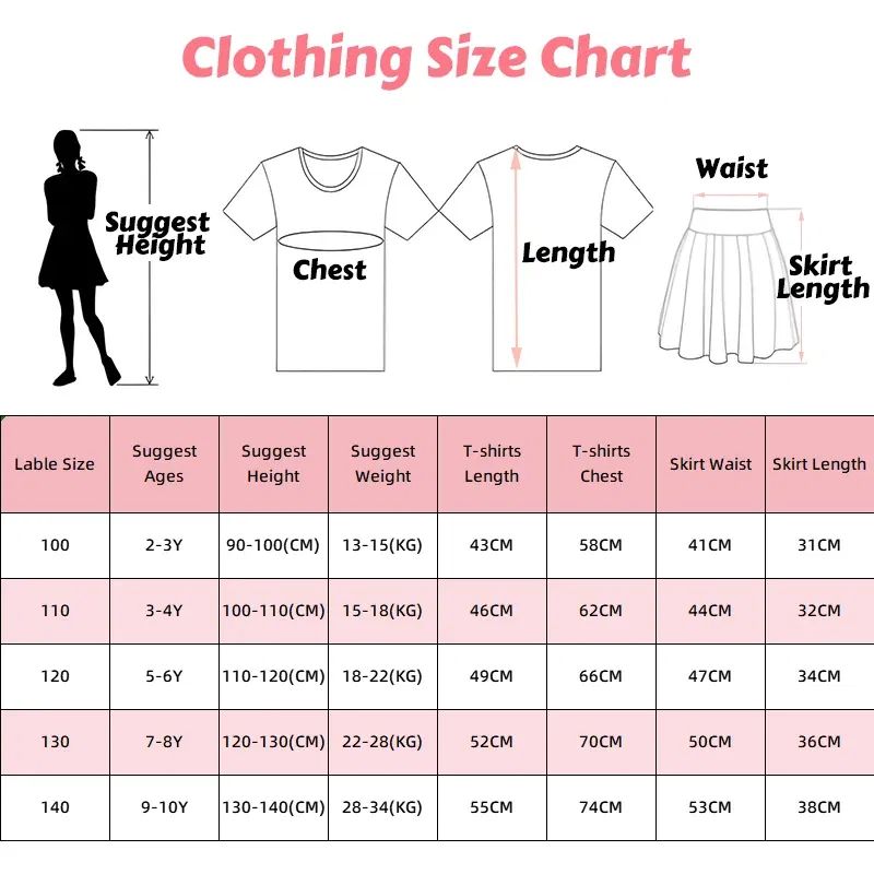 Color: Brown, Kid Size: 2T - 2pcs Lilo Stitch Summer Girls Outfits Cartoon T-shirt and Tutu Skirt Princess Clothes Suit Children Birthday Clothing Sets