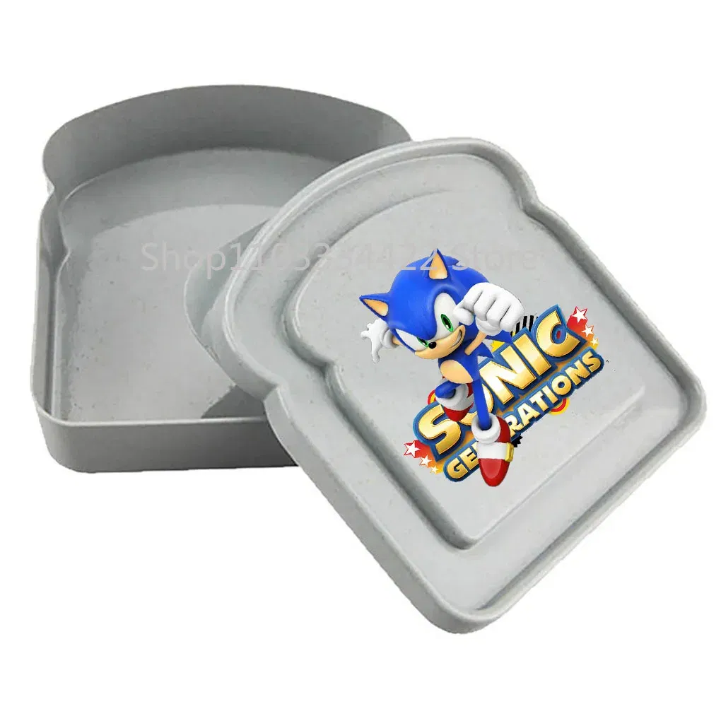 Color: Gold - 2025 sonic Sandwich Containers Lunch Toast Storage Box With Lid Portable Food Storage Reusable Microwave Lunch Sandwich Box