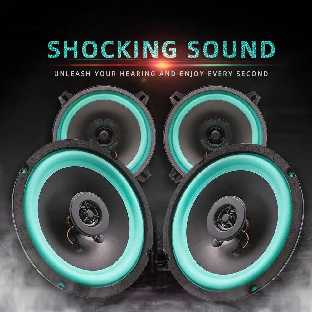 Size: 6.5 - 1pcs 4/5/6.5 Inch Car Speakers Two-Way Door Automotive Audio Music Coaxial Subwoofer Full Range Frequency Car Stereo Speaker