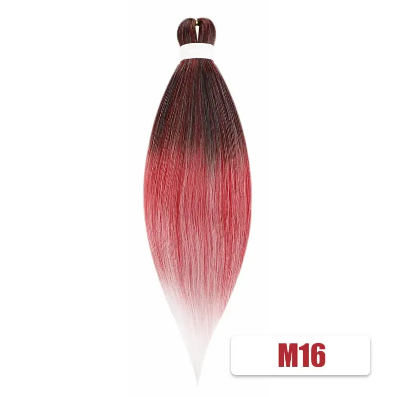 Color: #118, Stretched Length: 26inches, Bulk Buy: 3Pcs/Lot - Kanekalon 26inch Hot Water Set Pre Stretched Jumbo Braiding Hair Box Twist Braids Synthetic Hair Extensions For Women Soft Yaki