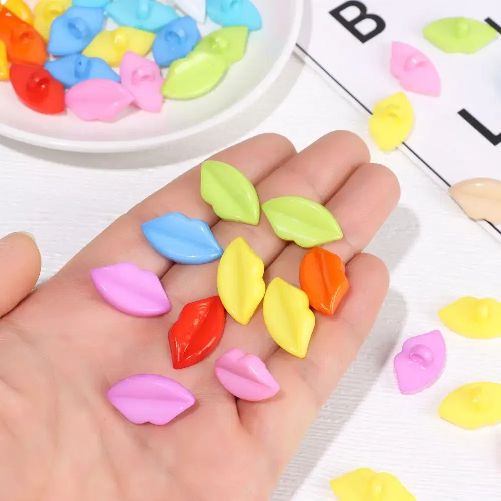 Color: light green - 20pcs Plastic Doll Safety Mouth Dolls Toy DIY Stuffed Doll Making Accessories Snap Animal Scrapbooking Puppet Knitting Doll