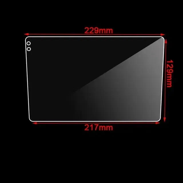 Color Name: Black - Car Tempered Glass For 9 10.1 Inch Protective Film Fit Car Radio Stereo DVD GPS Touch Full LCD Screen Auto Interior Accessories