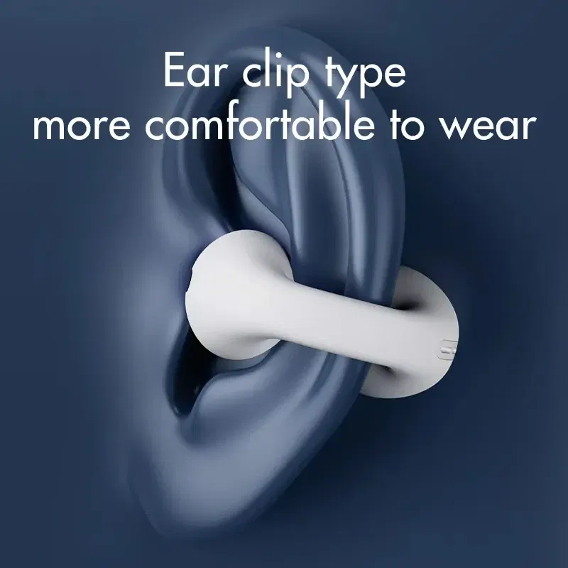 Color: WHITE - Xiaomi TWS Wireless Headphones Bluetooth 5.3 Earphones Earclip Design Touch Control Bone Conduction Earbuds Sport Headsets