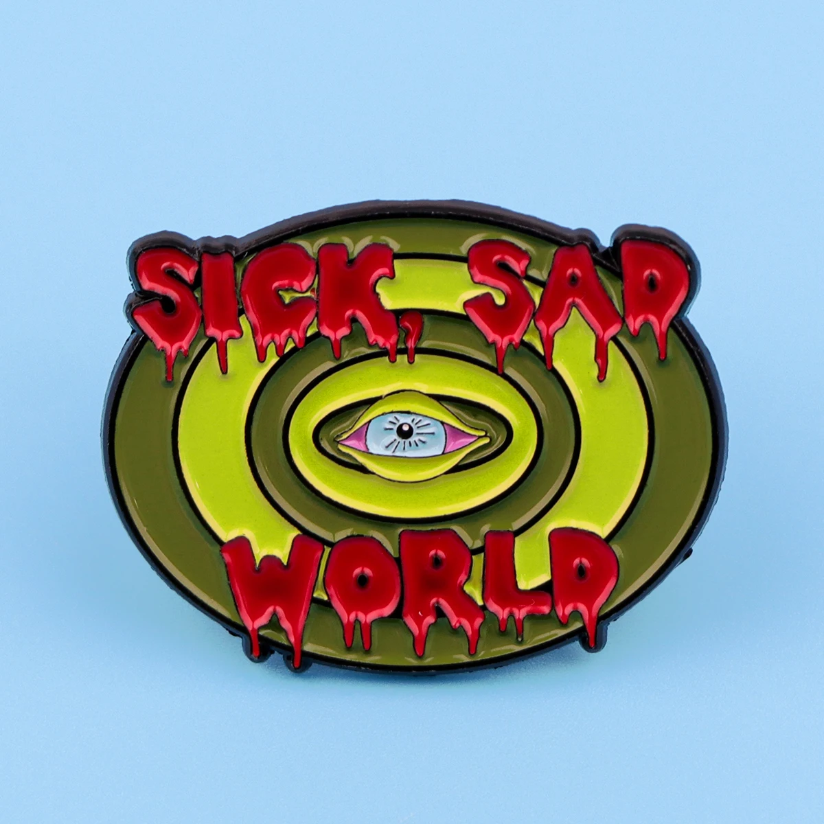 Metal color: silver - Cartoon Duck Possum Quotation Lapel Pins for Backpack Metal Enamel Pin Brooch on Clothes Men Women Badges Accessories Gift