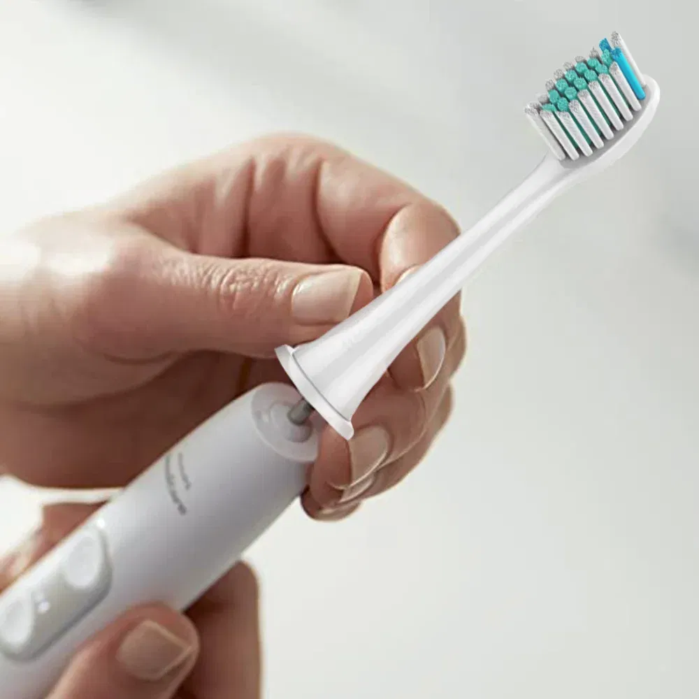 Color: PURPLE - Electric toothbrush head, replaceable sonic electric toothbrush head, suitable for Philips Sonicare's electric replaceable brush