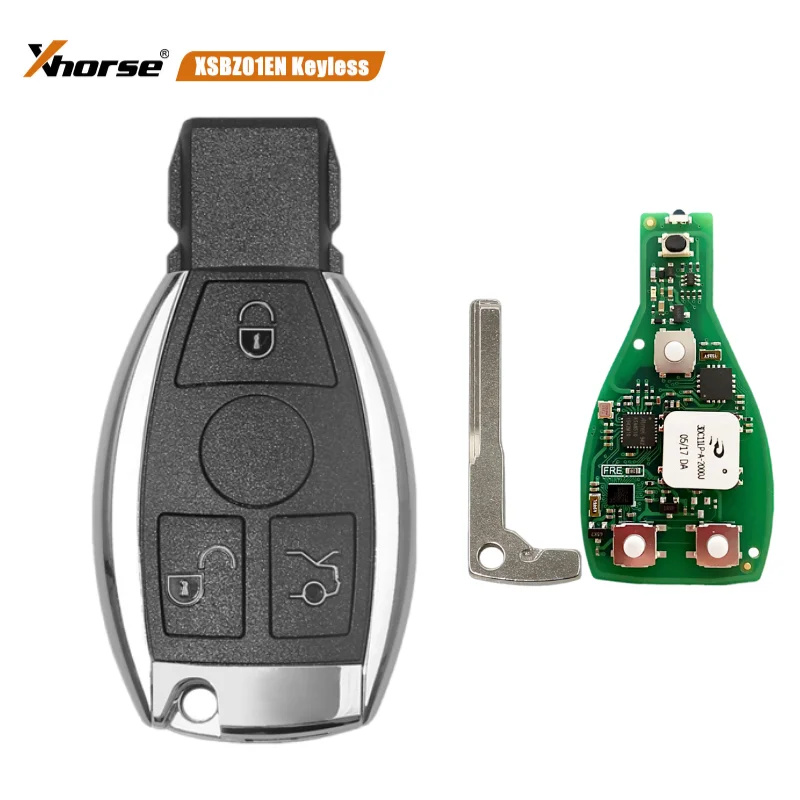 Number of Buttons: 4 Buttons - Xhorse XSBZ01EN VVDI MB Universal For Benz FBS3 W204 W207 W212 W164 W166 W221 Keyless Smart Remote Key Renewable 433/315MHz
