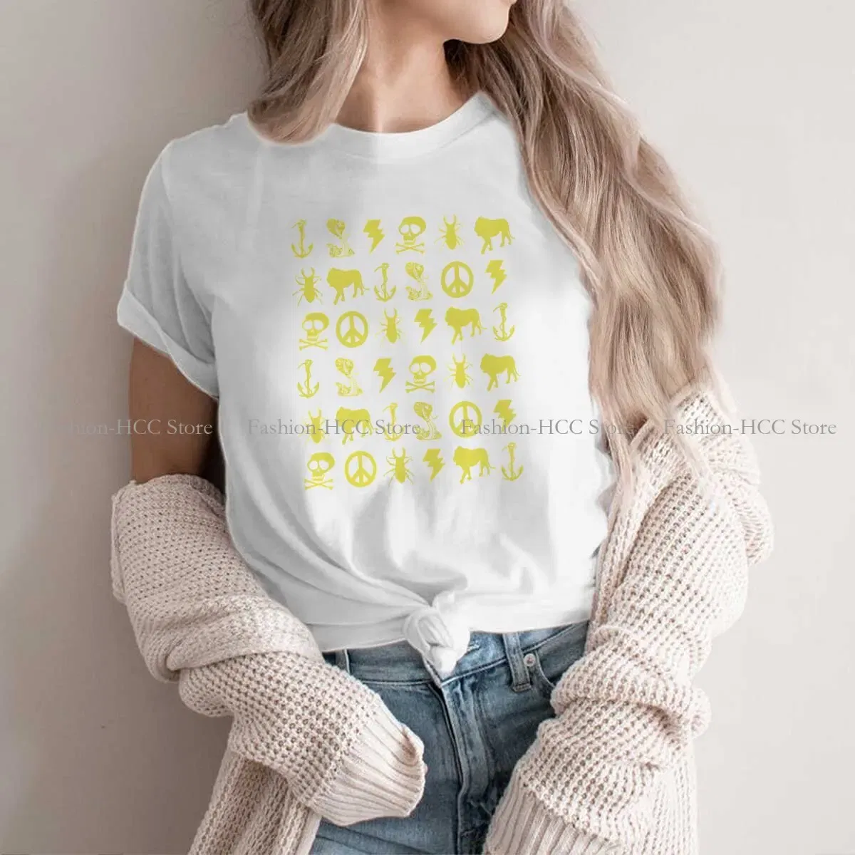 Color: WHITE, Size: M - Breaking Bad TShirts Jesse Pinkman Yellow Icons Personalize Men's T Shirt New Trend Clothing