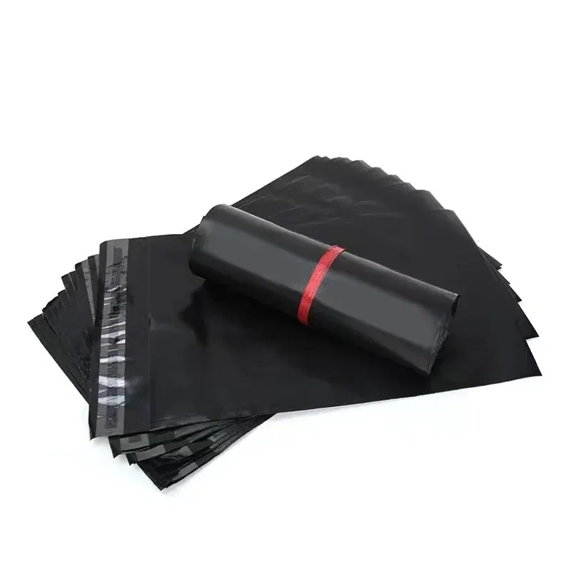 Color: Burgundy - 50pcs/Lot Courier Bag Express Envelope Storage Bags Mailing Bags Self Adhesive Seal PE Plastic Pouch Packaging Shipping Bag