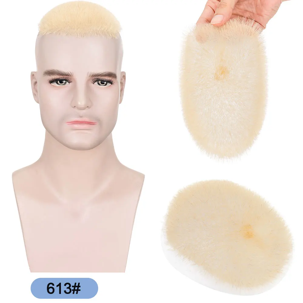 Toupee Color: 1b#, Toupee Density: 100%, Ships From: CHINA, Toupee Design: free - Rich Choices Short Hair Toupee for Men with 100% human hair 5x7 inch Hairpiece for Men Ultra Thin Skin Hair System Mens Toupee