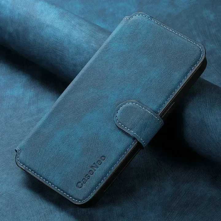 Color: Blue, Material: aluminum - For Poco F8 Ultra F7 X7 X6 M6 M7 Pro 5G Luxury Case RFID Leather 2IN1 Detachable Book Funda Xiaomi Poco F6 X5 X 6 F 8 Flip Cover