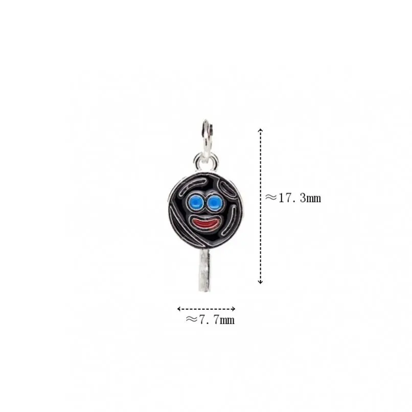 Metal color: SILVER PLATED - 10Pcs Letter Sadboyz or Sadgirls Black Enamel  Copper Gold Color Pendant Charms for Jewelry Making