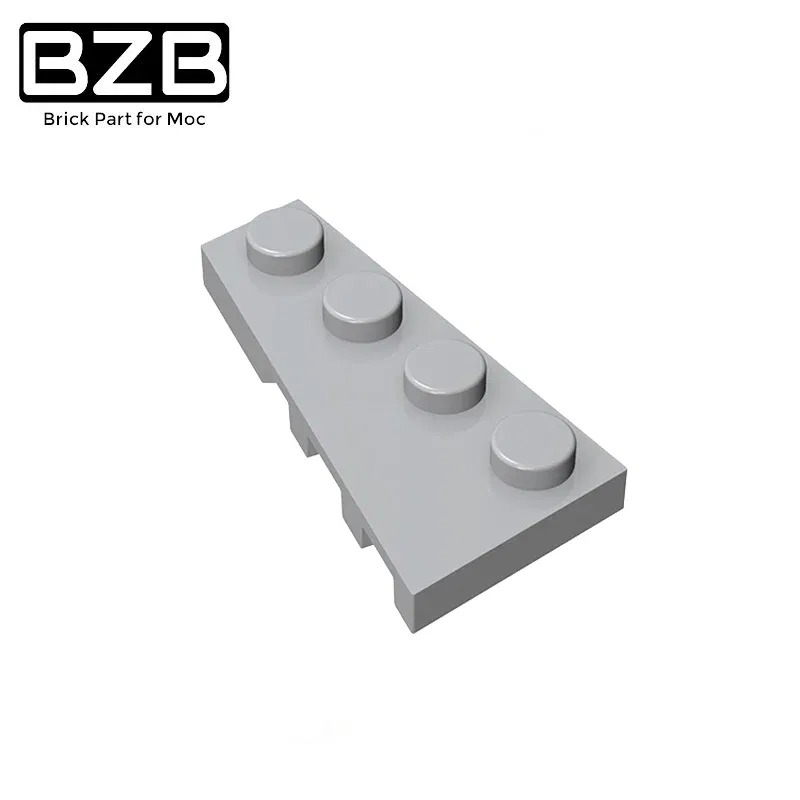 Color: Orange - BZB MOC 41770 2x4 Wedge Board (Left) High-tech Creative Technical Building Block Model Kids DIY Toy Brick Parts Best Gifts