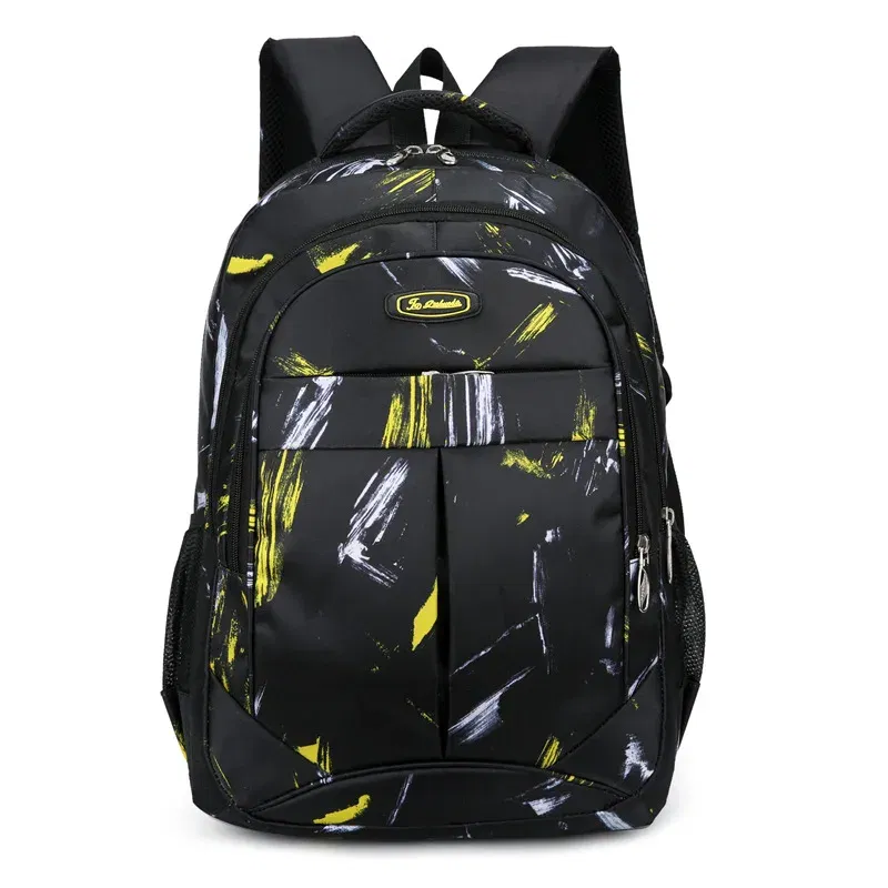 Color: Beige - New Backpack With Large Capacity Lightweight Pressure Relief Backpack Leisure Travel Student Backpack