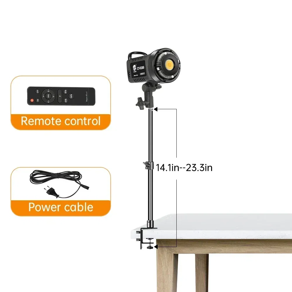 Color: SKY BLUE, Ships From: CHINA - 100W Video Light Photography LED Daylight-Balanced Sun Lamp for Softbox Lighting Portrait Flash Studio Accessories Youtube Live