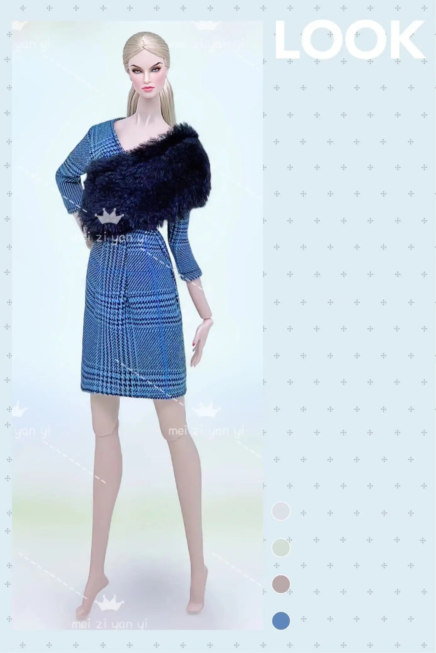 Color: Red - Clothes for barbie doll accessories Dress