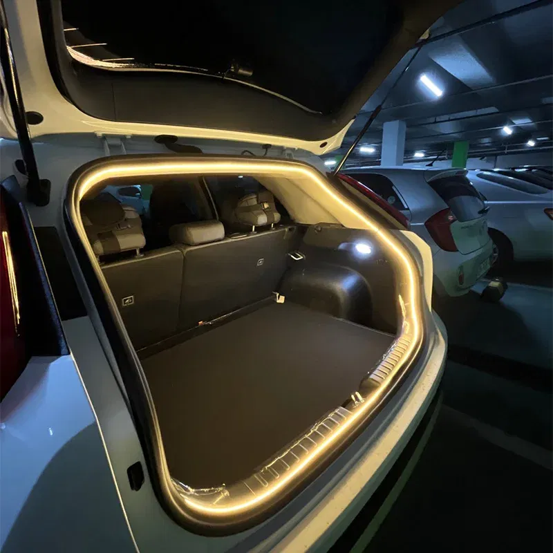 Emitting Color: 4300K White Yellow - BLALION ?°??°• Frunk Brighten LED Strip Modified Ambient Light For Tesla Model 3 Y S 5M Waterproof Flexible Atmosphere Lamp 트? ??¬ ?•°?„?–?트