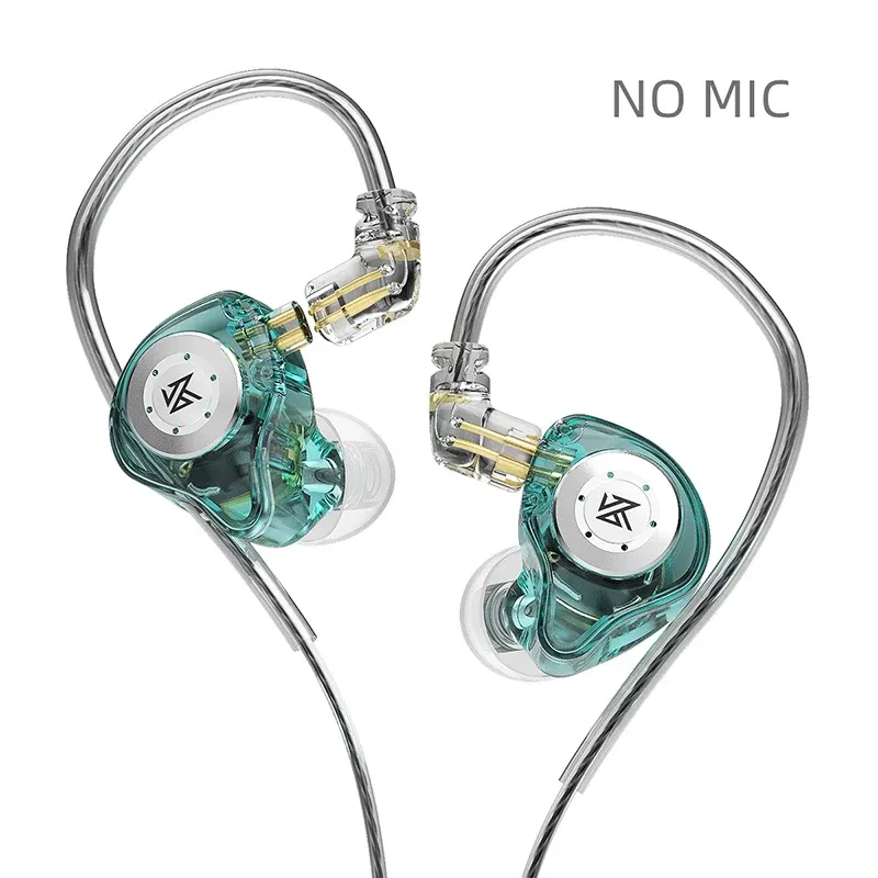 Color: PURPLE - KZ EDX PRO IEM Earphones Bass Sound Earbuds Dynamic Drive HiFi Headphones Sport Noise Cancelling Headset with Detachable Cable