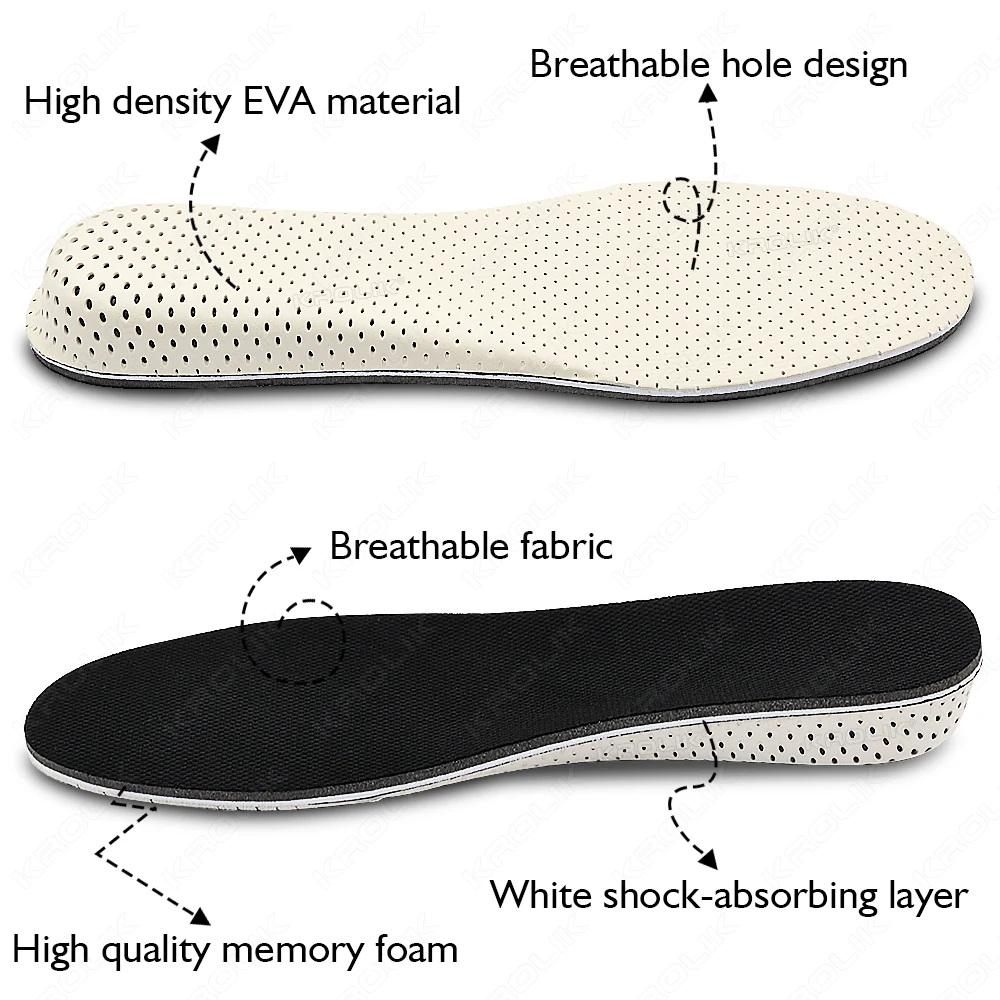 Shoe Size: 0.5 - Height Increase Invisible Insoles For Feet 2/3/4/5cm Height Lift Adjustable Cut Shoes Heel Insert Taller Height Insole For Shoes