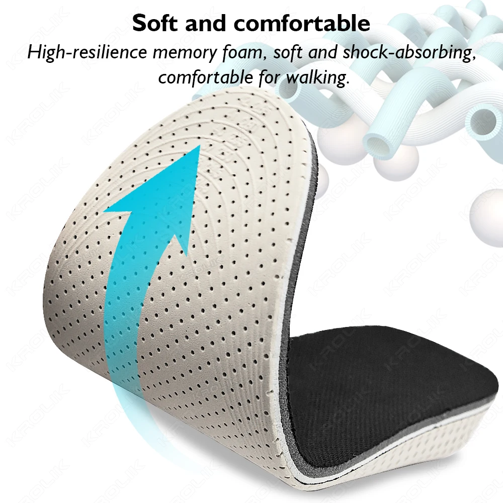 Shoe Size: 0.5 - Height Increase Invisible Insoles For Feet 2/3/4/5cm Height Lift Adjustable Cut Shoes Heel Insert Taller Height Insole For Shoes