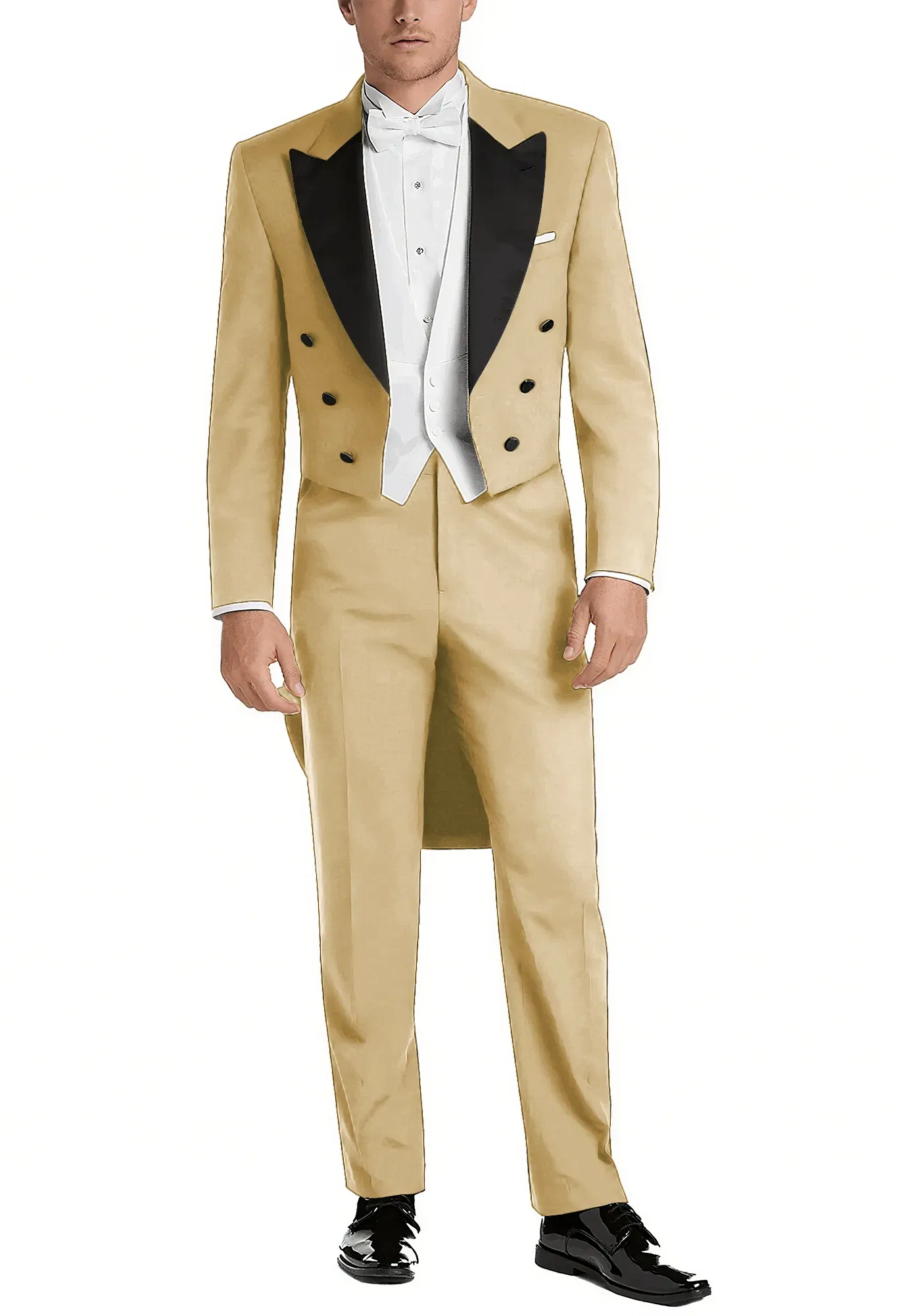 Color: green, Size: XXL - Italy Style Aristocratic Men Suit Three Pieces(Jacket+Pants+Vest) Hot-selling High-quality Double Breasted Male Clothing