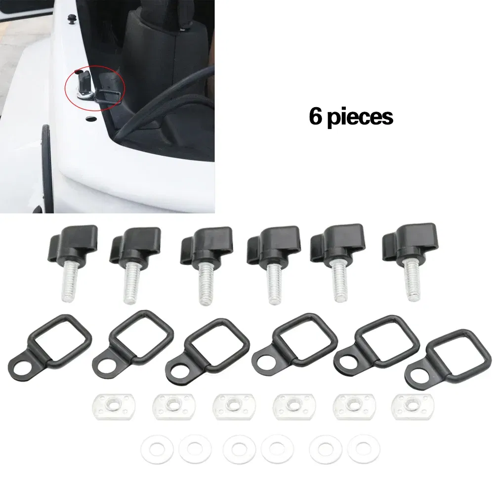 Color Name: Brown - Universal Hard Top Fasteners Thumb Screws Nuts Hard Top Thumb Screws for Jeep Wrangler YJ TJ JK Car Accessories
