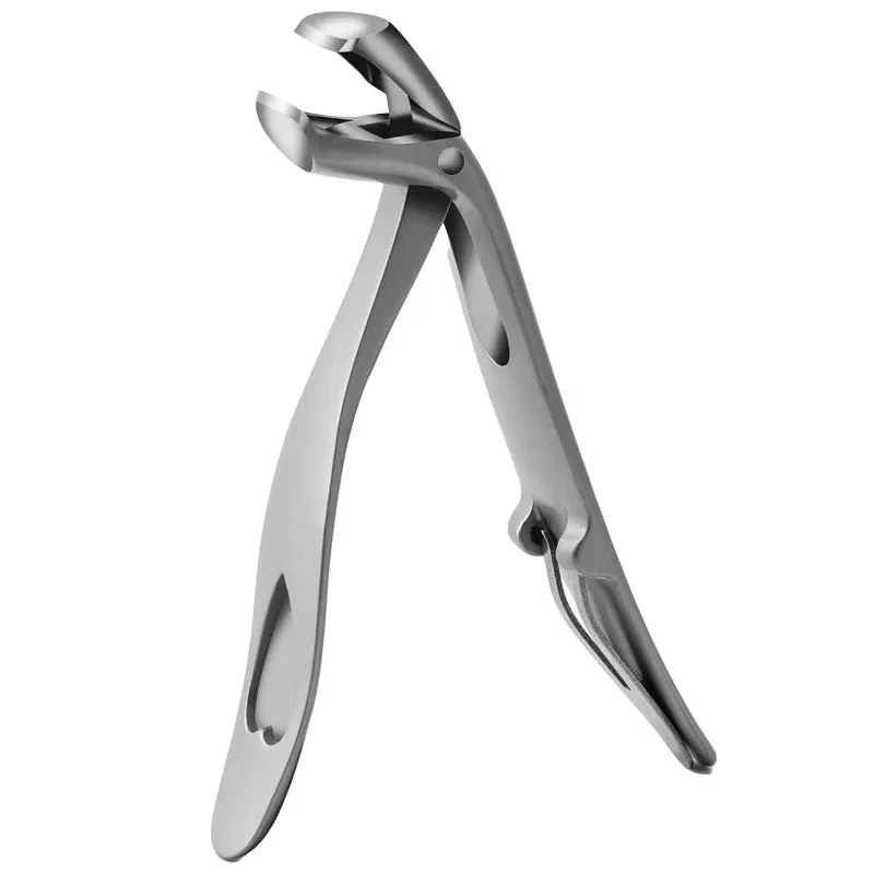 Color: Silver - 1Pcs Toenail Clippers Wide Jaw Opening Thick Nails Cutter Long Handle Stainless Steel Professional Fingernail Clipper