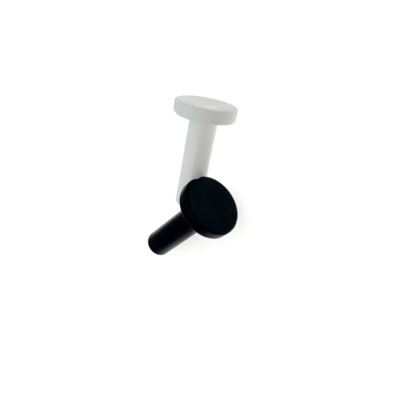 Color: WHITE - 10 Pcs 6.35MM Straight End Plug Cap 1/4 Inch Hole Seal Stoppers lLeakproof Slip-Lock Misting Nozzle Tees Blocked Tool RO water