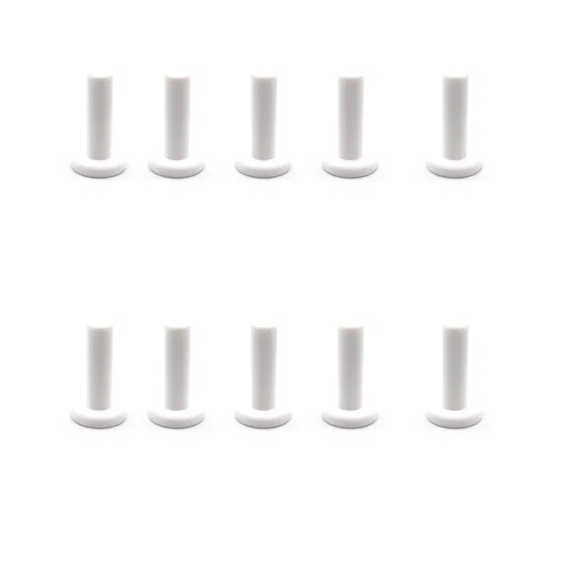 Color: WHITE - 10 Pcs 6.35MM Straight End Plug Cap 1/4 Inch Hole Seal Stoppers lLeakproof Slip-Lock Misting Nozzle Tees Blocked Tool RO water