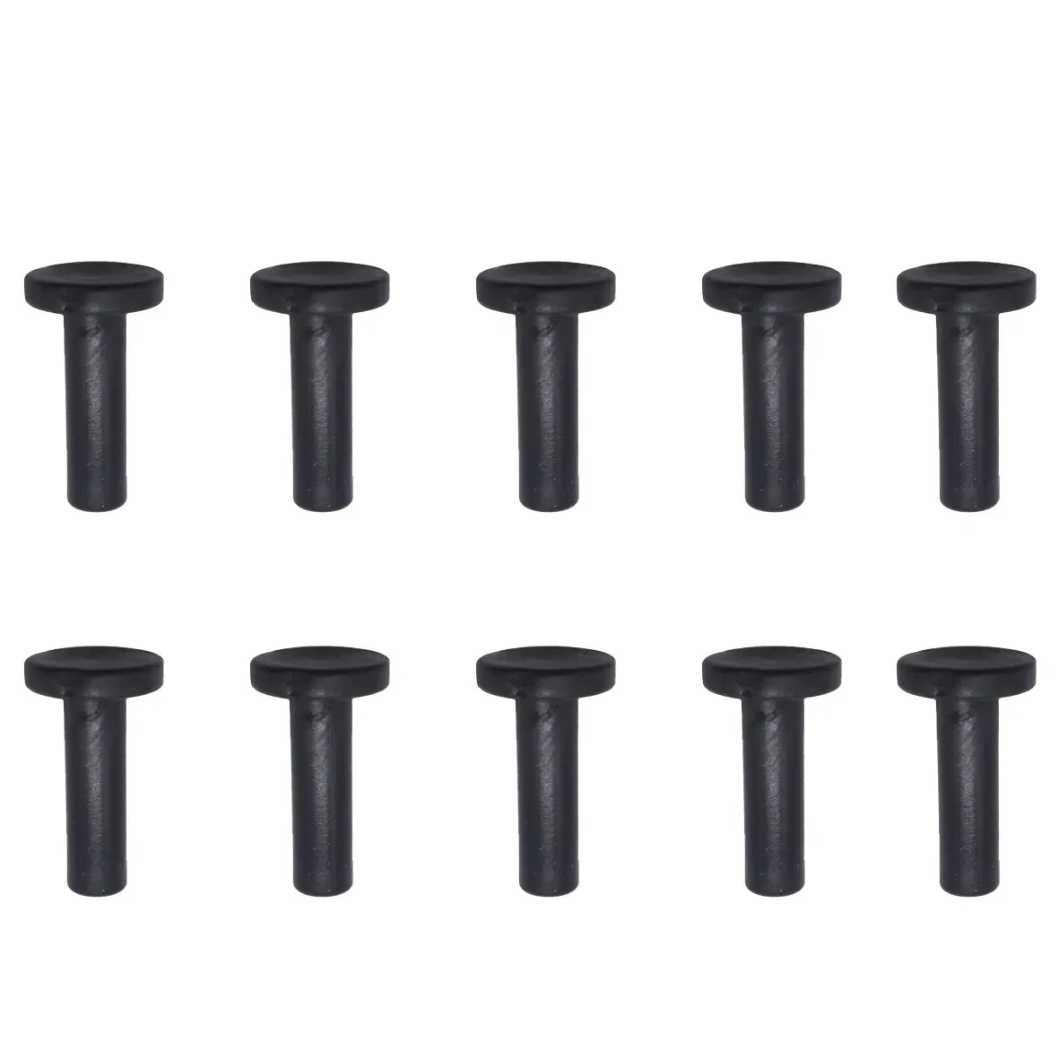 Color: WHITE - 10 Pcs 6.35MM Straight End Plug Cap 1/4 Inch Hole Seal Stoppers lLeakproof Slip-Lock Misting Nozzle Tees Blocked Tool RO water