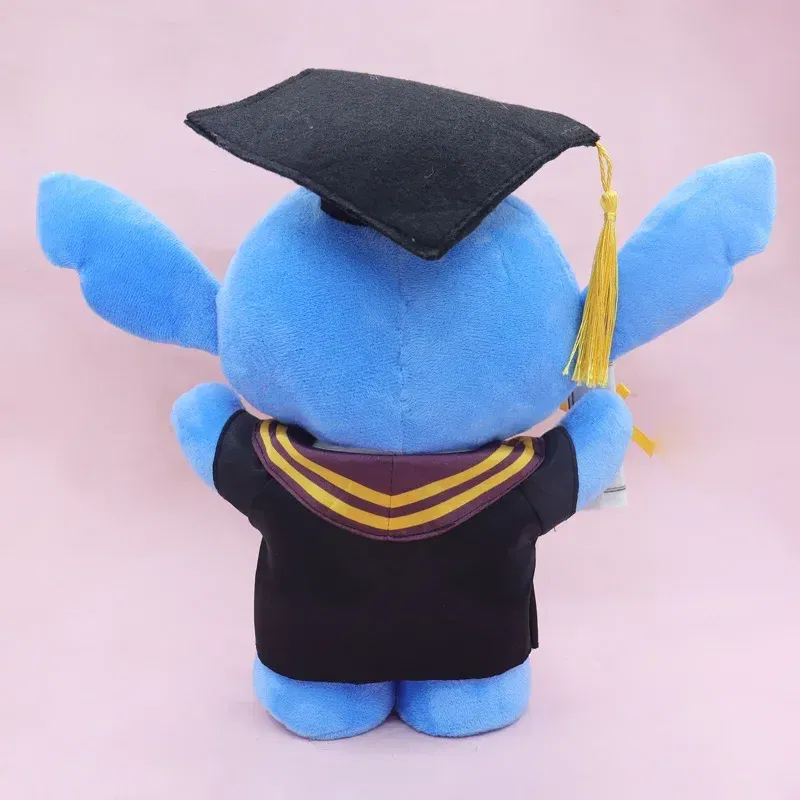2025 Graduation Styles Loli & Stitch Anime Plush 25cm Sanrio Kuromi Plushie Doll Kawaii Soft Stuffed Graduation Gifts