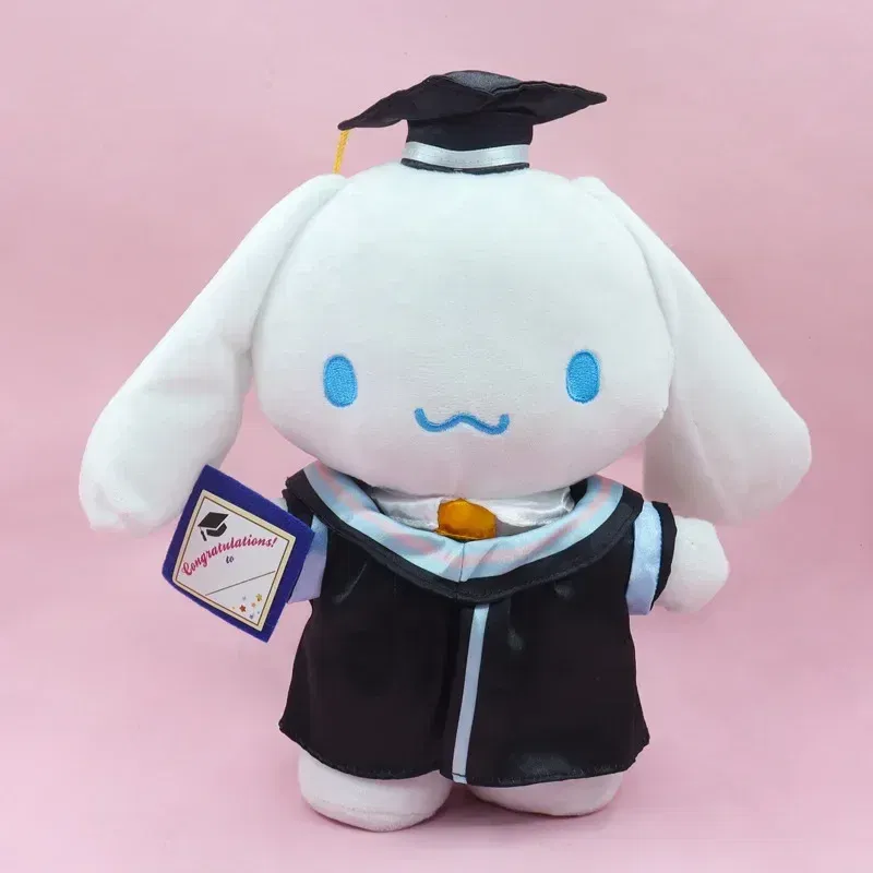 2025 Graduation Styles Loli & Stitch Anime Plush 25cm Sanrio Kuromi Plushie Doll Kawaii Soft Stuffed Graduation Gifts