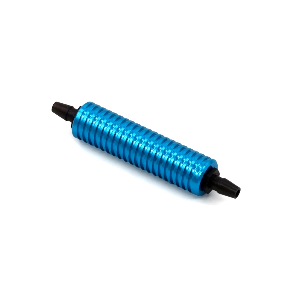 Color: Blue - HSP 80119 Fuel Tank Air Cooler Back Pressure for 1/8 1/10 Model RC Nitro Car Hpi Savage Revo Buggy Nitro Car