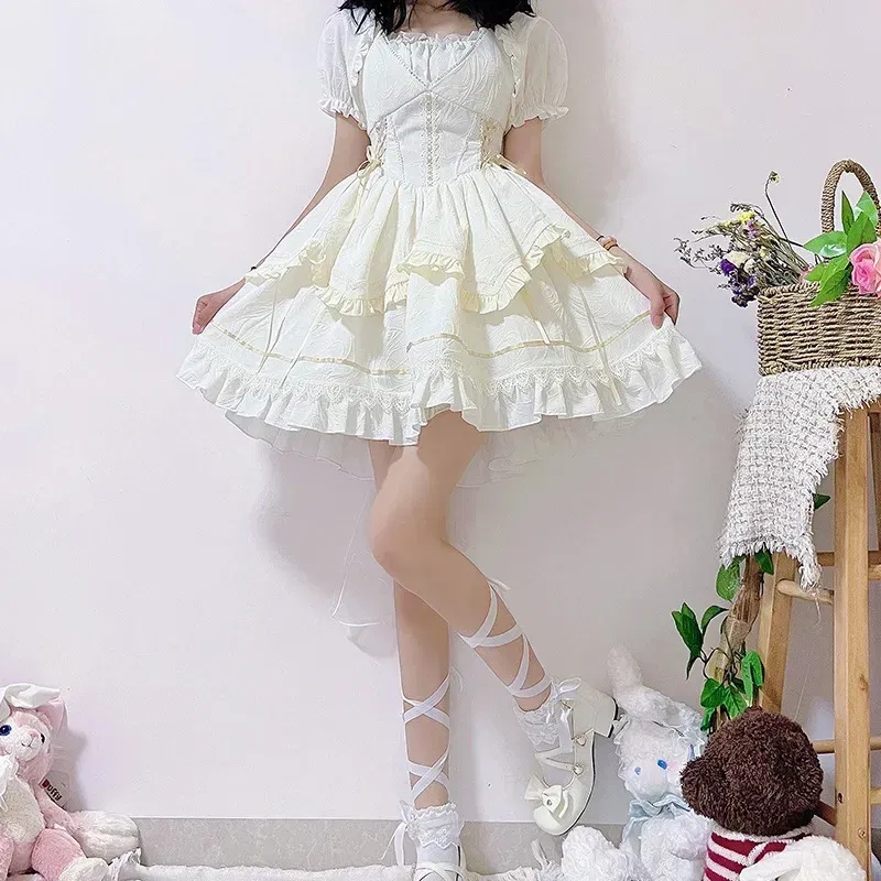 Color: black, Size: M - Japanese Harajuku Gothic Sling Dress for Girl, Black Purple Bow Bandage Stitching, Lolita Temperament, Kawaii Sweet Fashion, New