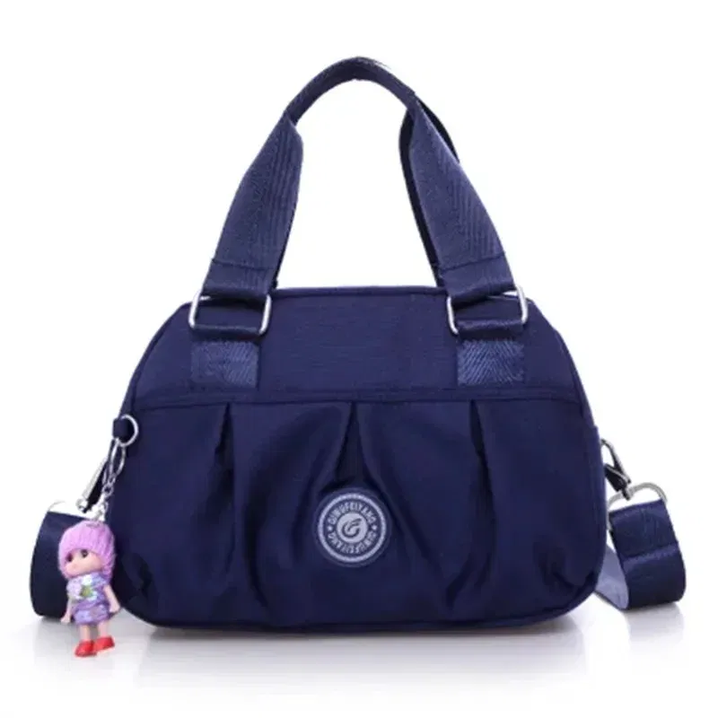 Color: Blue - Crossbody Bags for Women Simple Canvas Square waterproof Bag Designer Luxury Women's Bag 2024 Fashion Female Handbags for Women
