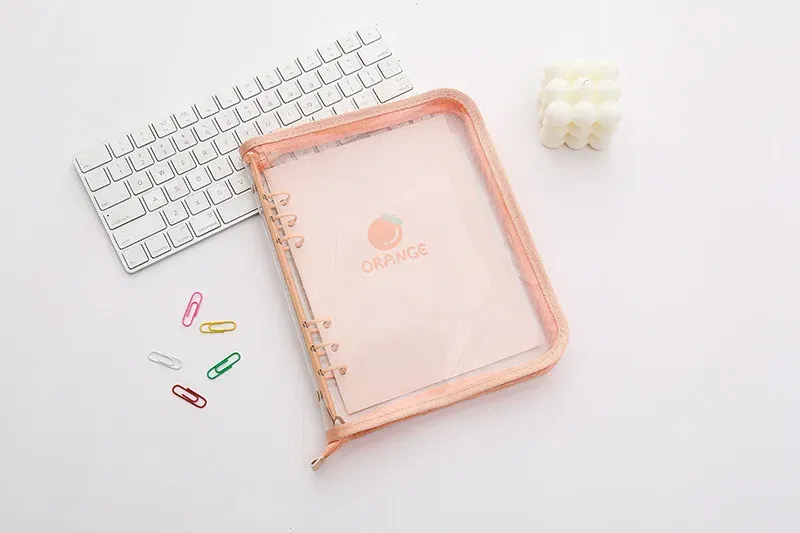 Color: Light Grey, Size: A6 - New Arrival 2023 Cute A5/A6 My Journal Agenda Notebook & DIY Photocard Binder Organizer Gift Book School Stationery