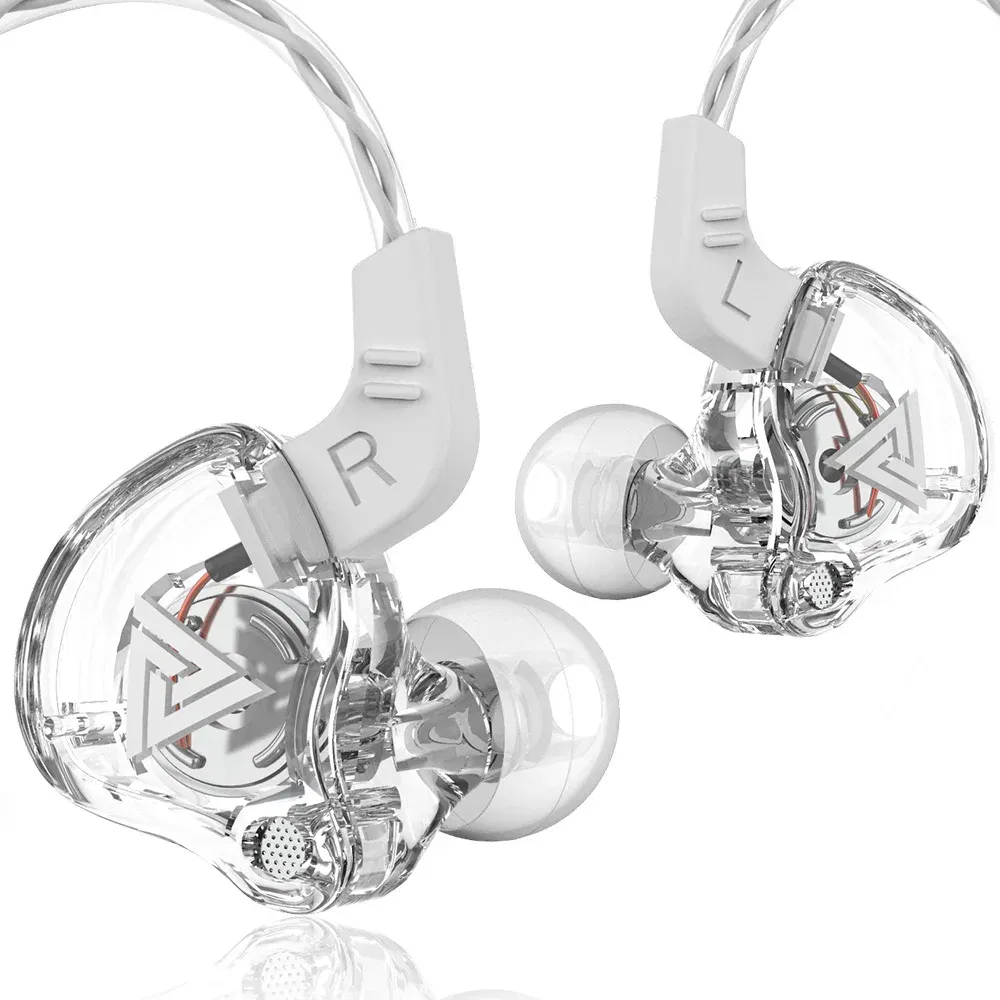 Color: Gold - QKZ AK6 Universal 3.5mm HiFi Sport Headphones in Ear Earphone for Running with Microphone Headset Music Earbuds