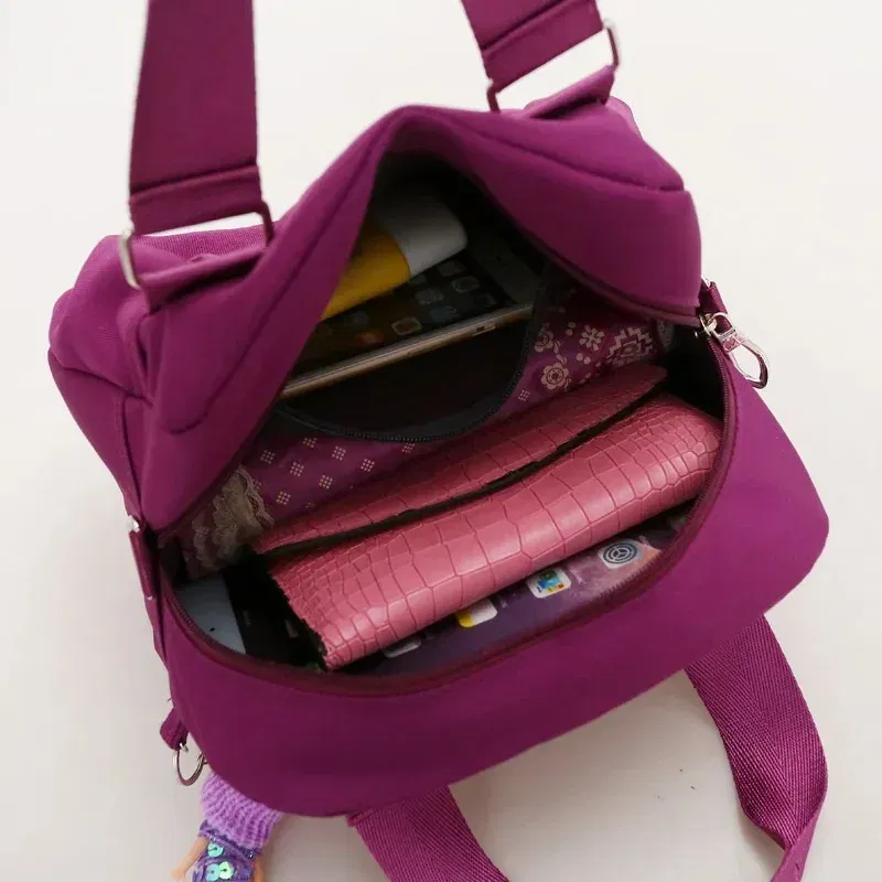 Color: green - Crossbody Bags for Women Simple Canvas Square waterproof Bag Designer Luxury Women's Bag 2024 Fashion Female Handbags for Women