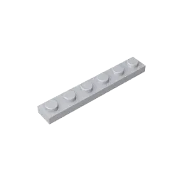 Color: Trans-purple - Gobricks GDS-505 Plate 1 x 6 compatible with lego 3666 pieces of children's DIY building block Particles Plate DIY