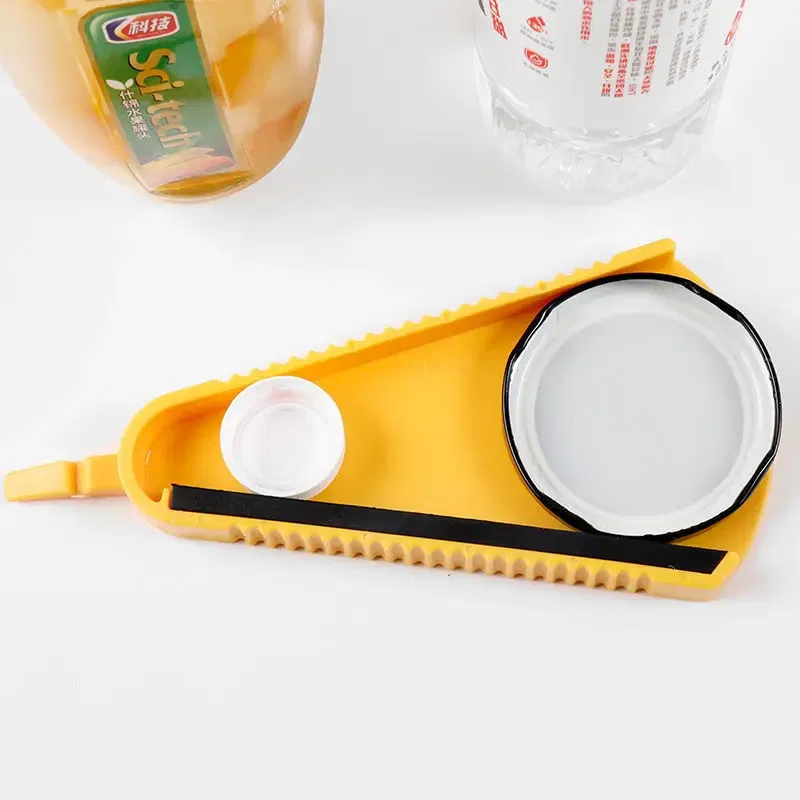 Color: Pink - Can Opener 5 In 1 Multi Function Jar Opener Twist Off Lid Quick Opening Cooking Everyday Use Bottle Opener Kitchen Accessories