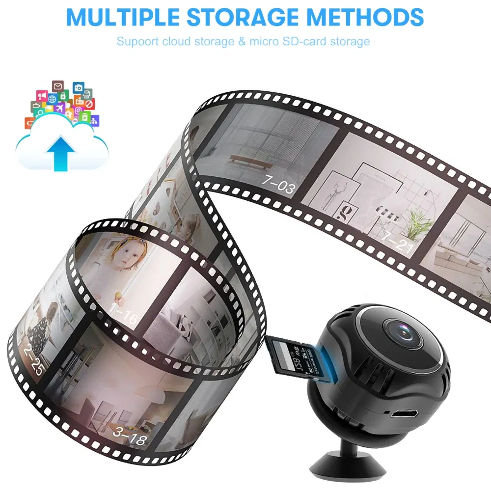 Sensor Size: 1/4" - X5S 1080P IP Camera Voice Recorder Remote Control Wireless Security Video Camcorders Night Vision Mini Security Wifi Camera