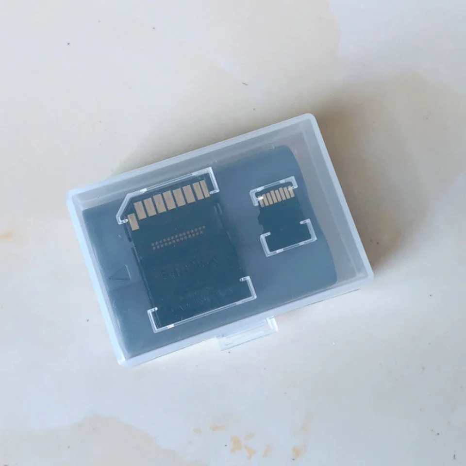 Color: WHITE - Camera Battery Box Storage Case Protector for LP-E8 LP-E5 NB-10L NB-7L EN-EL9 EN-EL14 PSP CRV3 EL3E EN-EL15 LP-E6 BP-511A LI90