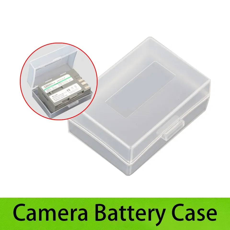 Color: WHITE - Camera Battery Box Storage Case Protector for LP-E8 LP-E5 NB-10L NB-7L EN-EL9 EN-EL14 PSP CRV3 EL3E EN-EL15 LP-E6 BP-511A LI90