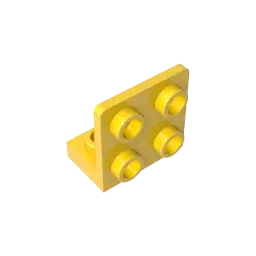Color: Orange - MOC PARTS GDS-642 ANGULAR PLATE 1.5 BOT. 1X2 2/2 compatible with lego 99207 children's toys Assembles Building Blocks Technical