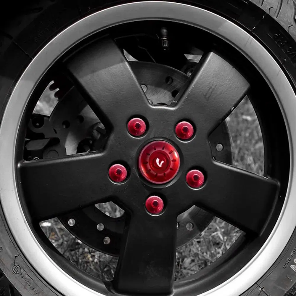 Color: Black - For Piaggio Vespa GTS Sprint Primavera LX LXV 50 125 250 300 Scooter Accessories Wheel Hole Cover Cap