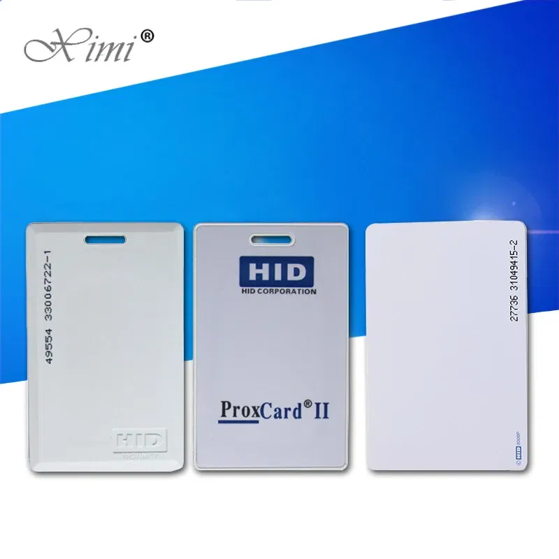 Color: Sky blue - 26/37bit 125khz H-ID card Prox Clamshell 1326 Card RFID Rewritable Proximity Thick Writable Rewrite Access control rfid Card